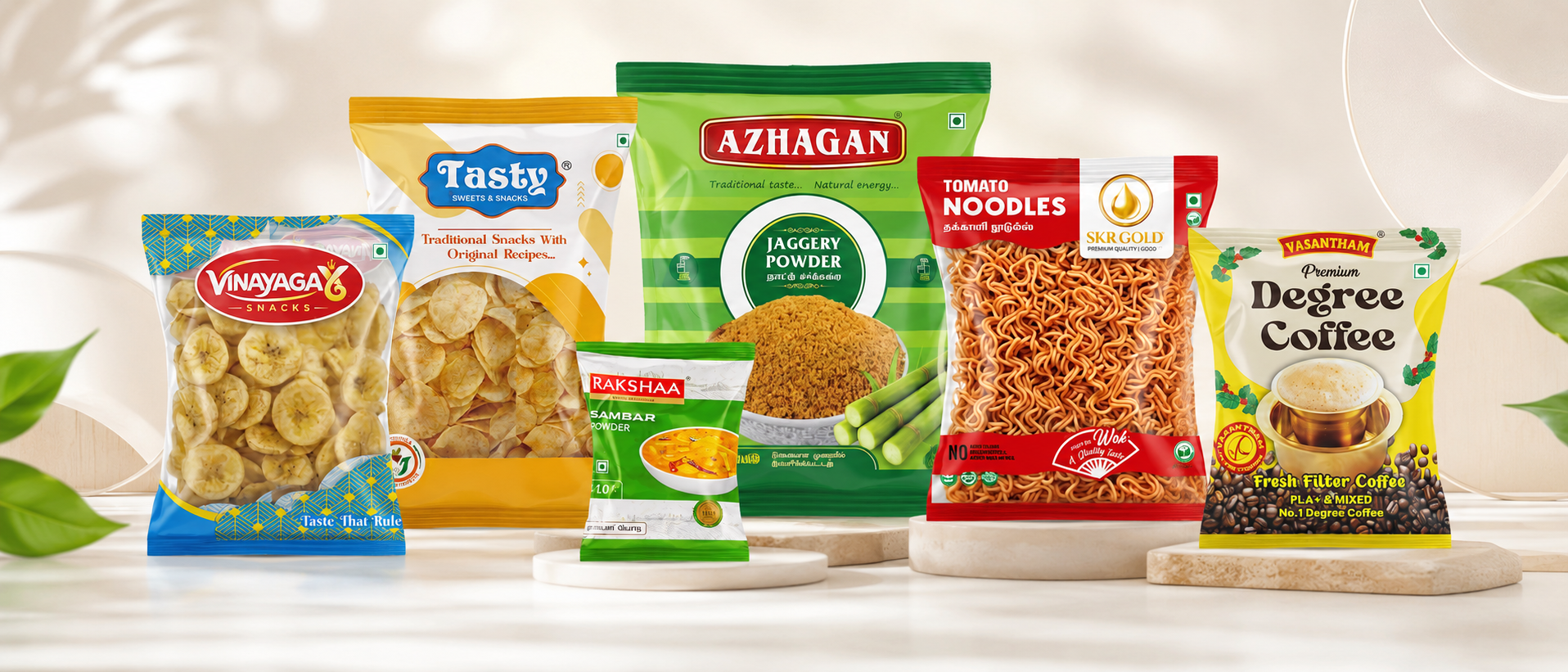 Packaging showcase banner one