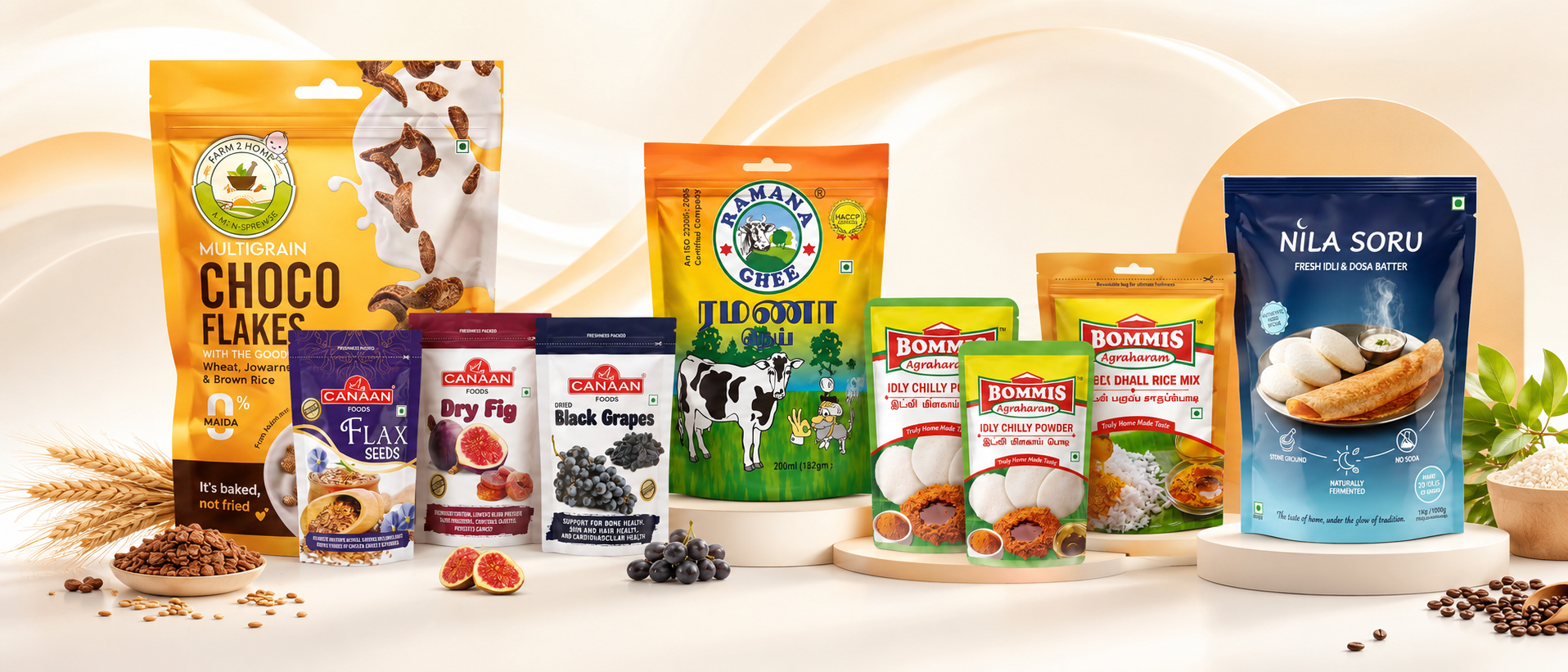 Packaging showcase banner three